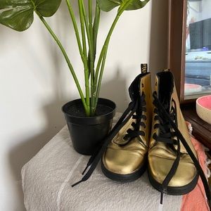 GOLD Dr. Martens Layton Boots